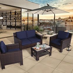 Diensday Patio Outdoor Furniture|Conversation Sectional Sofa Sets Clearance Seating Cushions Cou ...