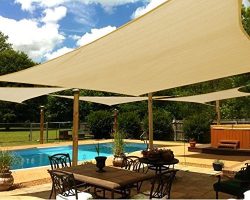 Shade&Beyond 13’x20′ Sun Shade Sail Rectangle UV Block for Patio Yard Deck Pool Lawn