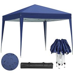 Yaheetech Outdoor Pop-Up Canopy Tent Portable Shade Instant Folding Canopy with Carry Bag 10 x 1 ...