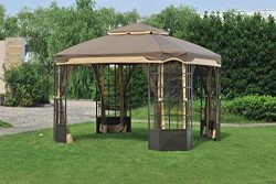 Sunjoy Replacement Canopy Set for 10x12ft Bay Window Gazebo