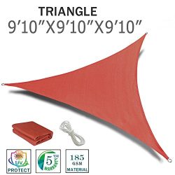 SUNNY GUARD 9’10” x 9’10” x 9’10” Terra Triangle Sun Shade S ...