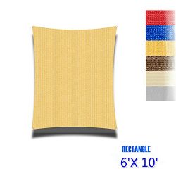 Eden’s Decor Rectangle Sun Shade Sail UV Block Fabric for Patio Outdoor and Swimming pool  ...