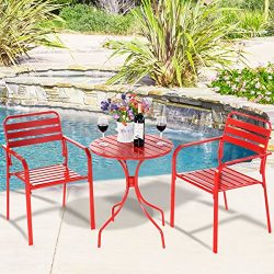 3PCS-Bistro-Round-Table-Chair-Furniture-Set-Table-Patio-Steel-Red