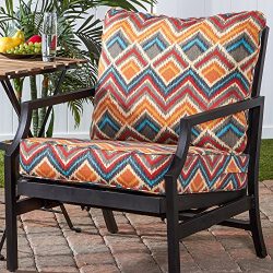 Greendale Home Fashions OC7820-SURREAL Deep Seat Cushion Set Outdoor Lounge Chair, Surreal