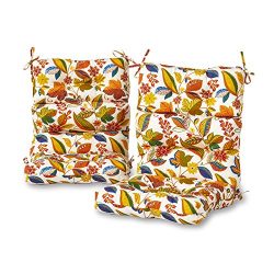 Greendale Home Fashions Outdoor High Back Chair Cushion (set of 2), Esprit Skymulti