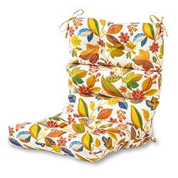 Greendale Home Fashions Indoor/Outdoor High Back Chair Cushion, Esprit Multi