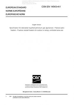 CSN EN 14543+A1 – Specification for dedicated liquefied petroleum gas appliances – P ...