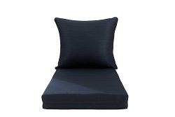 sunjoy S-PL062PFB-B 2-Piece Deep Seating Outdoor Chair Cushion, Blue