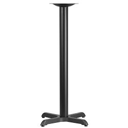 Flash Furniture 22” x 22” Restaurant Table X-Base with 3” Dia. Bar Height Column