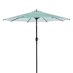 Masvis 9 Ft Aluminum Patio Umbrella Outdoor Table Market Umbrellas with Push Button Tilt and Cra ...