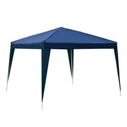 TANGKULA 10’X10′ EZ POP UP Canopy Tent Gazebo Wedding Party Shelter Carry Bag (Blue)