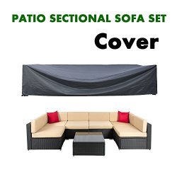 AKEfit Patio Cover,Patio Furniture Set Covers Waterproof Outdoor Furniture Lounge Porch Sofa Wat ...