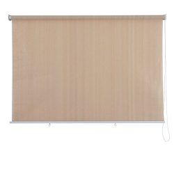 PHI VILLA Outdoor Patio Sun Shade Roller Shade 6ft by 6ft Wheat