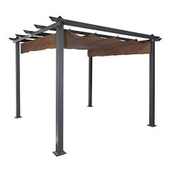 Coolaroo Constantine Pergola 9ft x 9ft Mocha