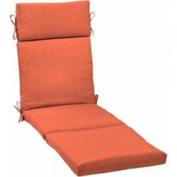 Better Homes and Gardens.. Outdoor Patio Chaise Lounge Cushion (Wild Orange)