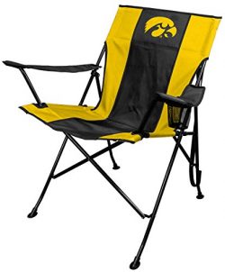NCAA Portable Folding Tailgate Chair with Cup Holder and Carrying Case