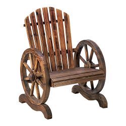 Wagon Wheel Adirondack Chair