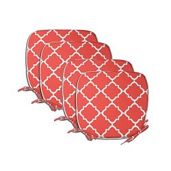 PacifiCasual Indoor/Outdoor All Weather Chair Pads Seat Cushions Garden Patio Home Chair Cushion ...