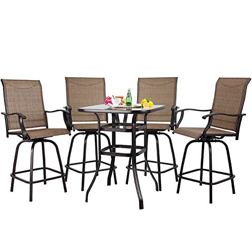 S&Cortile-5-PC-Patio-Bar-Set-Textilene-Height-Bistro-Sets-...