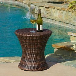 Christopher Knight Home 295745 Adriana Ckh Outdoor Accent Tables, Multibrown