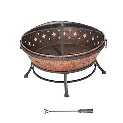 sunjoy Squaw Valley 35″ Steel Fire Pit