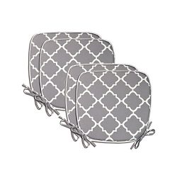 PacifiCasual Indoor/Outdoor All Weather Chair Pads Seat Cushions Garden Patio Home Chair Cushion ...