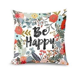 Hot Sale!!! Lovers Pillow Case,Valentine’s Day Be Happy Surrounded With Flowers And Plants ...