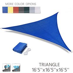 Love Story 16’5” x 16’5” x 16’5” Triangle Blue UV Block Sun  ...