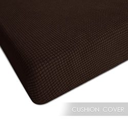 CHUN YI Jacquard Polyester Spandex Slipcover (Chair Cushion, Chocolate) Chunyi