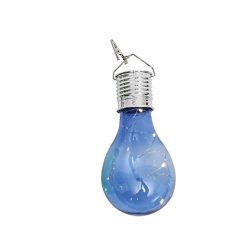 Light,Han Shi Waterproof Solar LED Bulb Rotatable Outdoor Garden Camping Hanging String Lamp (S, ...