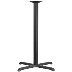 Flash Furniture 30” x 30” Restaurant Table X-Base with 3” Dia. Bar Height Column