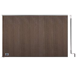 Cool Area 6ft x 8ft Outdoor Cordless Roller Sun Shade for Proch Patio in color Burnt Umber