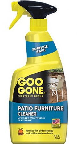 Goo Gone Patio Furniture Cleaner – Removes Dirt, Bird Droppings, Food, Mildew Stains and M ...