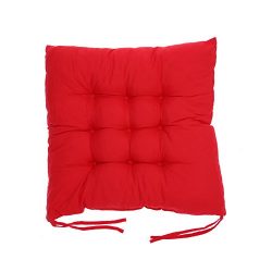 Matefield Soft Cotton Seat Cushion Winter Home Office Bar Chair Cushion(Red)