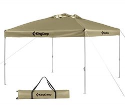 KingCamp 10 x 10 Feet Canopy Outdoor Sun Shelter Instant Folding Shade Portable Collapsible with ...