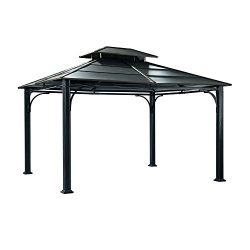 Sunjoy Addis Ababa Hard Top Gazebo, 10 by 12 by 10-Feet