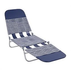 Essential Garden S65002 PVC Chaise Lounge – Blue