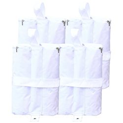 ABCCANOPY 4 PCS outdoor CANOPY TENT GAZEBO WEIGHT SAND BAG ANCHOR KIT (White)