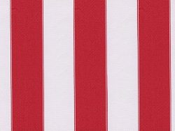 STRIPE CANVAS AWNING FABRIC WATERPROOF OUTDOOR FABRIC 60″ RED_WHITE (10 yards)