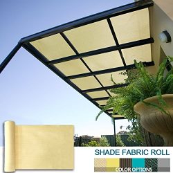 Coarbor 12Ft x 26Ft Shade Cloth Pergola Patio Cover Provide Shade Fabric Roll Customized Mesh Sc ...