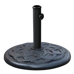 Elite Shade 16.5″ Umbrella Base Stand Market Patio Outdoor Heavy Duty Umbrella Holder, 21 lb