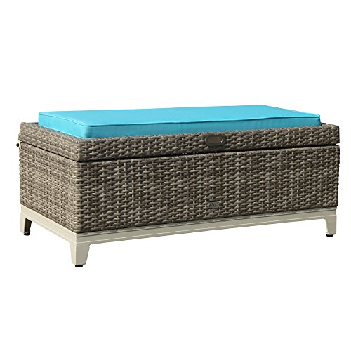 Orange-Casual-Aluminum-Frame-Resin-Wicker-Storage-Bench-...