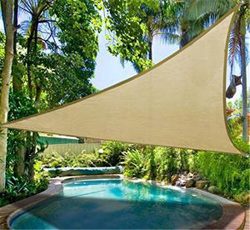 DLZY COOL Shade Sail porch shades knitting Sun Shade Sail garden sails 13′ 13′ 13 ...