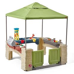 Step2 All Around Playtime Patio with Canopy (Deluxe Pack: Includes Toys & Accessories)