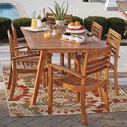 Westerly Acacia Wood Stacking Chairs (Set of 2)