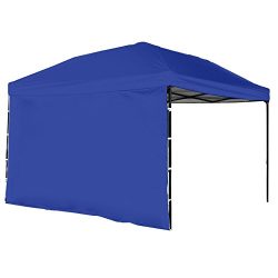 Punchau Pop Up Canopy Tent with Sidewall 10 x 10 Feet, Blue – UV Coated, Waterproof Instan ...