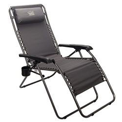 Timber Ridge Zero Gravity Lounge Chair Oversize Recliner for Outdoor Beach Patio Pool Support 300lbs