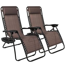 Zero Gravity Chairs Case Of 2 Lounge Patio Chairs