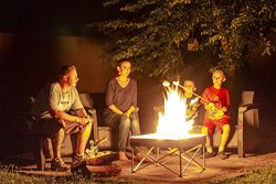 Pop-Up Fire Pit – Portable Outdoor Fire Pit for Patio, Backyard or Backwoods. Clean Burn T ...