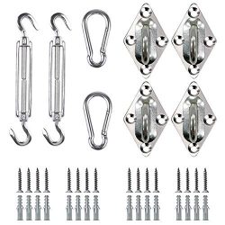 Bigear Shade Sail Hardware Kit Rectangle Square Sun Shade Sail Installation Stainless Steel 316  ...